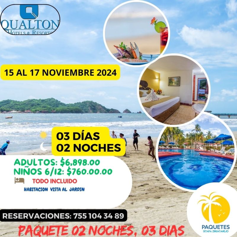 Agencia de viajes paquetes Ixtapa Zihuatanejo paquetes todo incluido hotel qualton en Ixtapa y hospedaje con niños gratis para disfrutar de unas vacaciones de temporada baja y vacaciones de verano 2023 en el hotel qualton Ixtapa 2024 paquetes temporada baja y vacaciones de verano en Ixtapa Zihuatanejo. Todo incluido hotel qualton en Ixtapa vacaciones de temporada baja y vacaciones de verano 2023. Promociones Ixtapa Zihuatanejo 2024 todo incluido. Reservas y promociones con agencia de viajes paquetes Ixtapa Zihuatanejo para hotel fontan Ixtapa. Zihuatanejo desde Morelia. Paquetes todo incluido Ixtapa Zihuatanejo en autobús. Descuentos agencia de viajes paquetes todo incluido Ixtapa Zihuatanejo comentarios de los hoteles en Ixtapa Zihuatanejo. Ofertas paquetes hotel fontan Ixtapa Zihuatanejo todo incluido temporada vacaciones temporada vacaciones temporada baja domingo a jueves 2024 en Ixtapa Zihuatanejo 2023. hotel qualton Ixtapa temporada vacaciones temporada vacaciones temporada baja y vacaciones de verano 2023. Tarifas especiales hotel qualton Ixtapa todo incluido temporada vacaciones temporada baja 2023.ofertas paquetes en hoteles sobre la playa en Ixtapa Zihuatanejo. Agencias de viajes que vende paquetes todo incluido en Ixtapa Zihuatanejo. Actividades para realizar en el destino de Ixtapa Zihuatanejo. Ofertas de paquetes de los hoteles en Ixtapa Zihuatanejo año 2024.playas para visitar en el destino de Ixtapa Zihuatanejo. Restaurantes recomendados en el destino de Ixtapa Zihuatanejo, promociones vacaciones temporada de vacaciones temporada baja 2023 agencia de viajes paquetes IXTAPA Zihuatanejo temporada vacaciones temporada baja y vacaciones de verano 2024, comentarios hoteles de Ixtapa Zihuatanejo, quejas del servicio, niños gratis en Ixtapa Zihuatanejo, playas de Ixtapa Zihuatanejo.